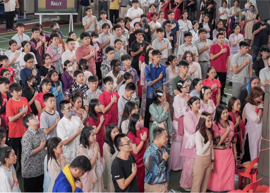 Students celebrate diversity with pride during Cultural Day.