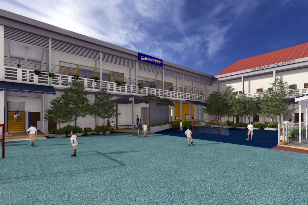 School facade