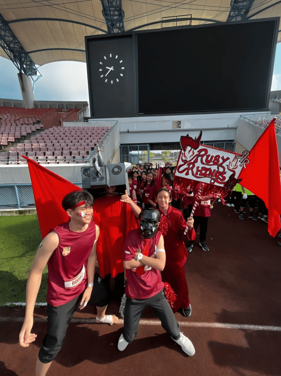 The Ruby Rhinos house brought high energy and creative spirit to the school’s annual Sports Day parade!