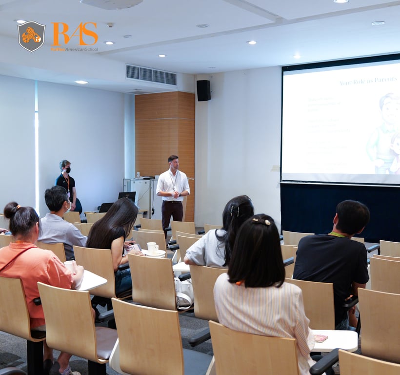 Parents during a Coffee Morning held at Raffles Bangkok.