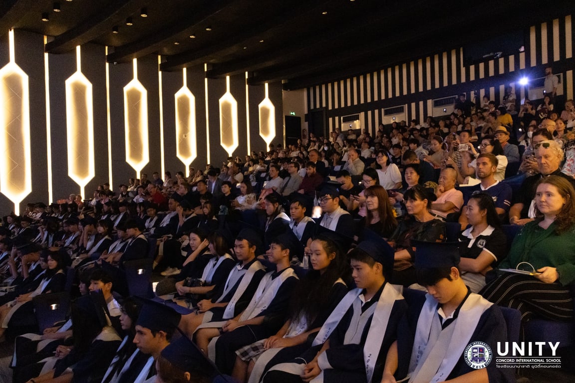 Students and Families attending the graduation ceremony at UCIS.