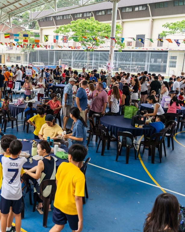 International food fair organized by the PTO.