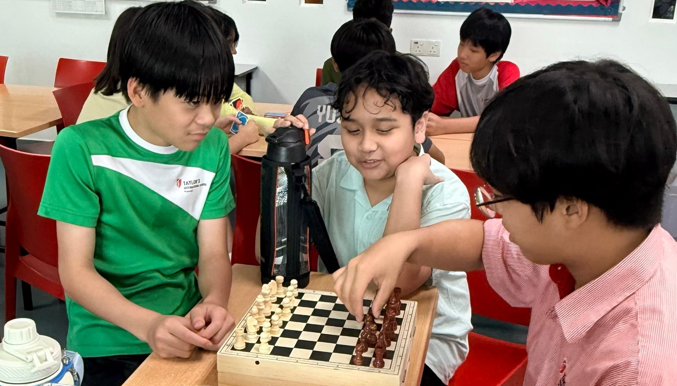 Students develop strategic thinking and problem solving skills through chess.