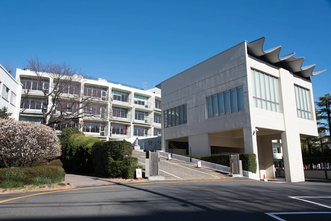 Exterior view of Seisen International School campus buildings.
