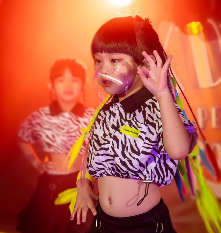 Students performing a K-Pop dance at the Hong Kong Youth Festival.