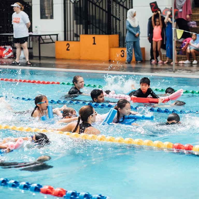 M'KIS students and their families enjoyed a day of back-to-back competitions at the Elementary School Swim Carnival.