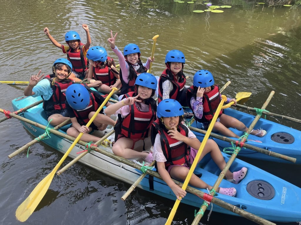 Group water activity during the Nakhon Nayok excursion.