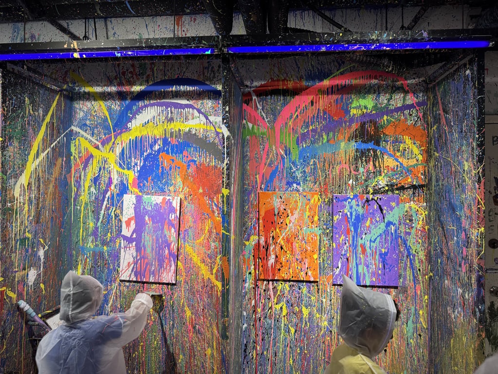 Year 2 students immersed themselves in abstract expression at Motion Studio Art, inspired by the work of Wassily Kandinsky.