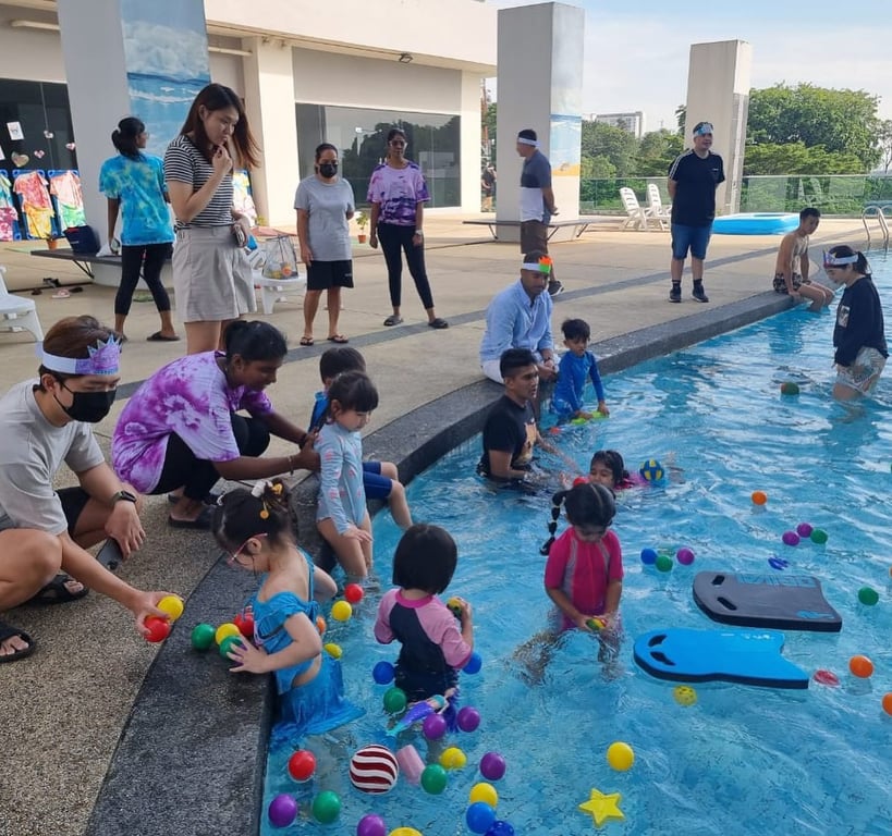 KGIS put on a Father's Day Poolside Party event for families in the KGIS community.