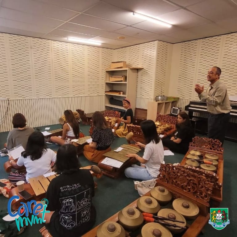 Parents attend one of the community learning series events, held regularly on campus.