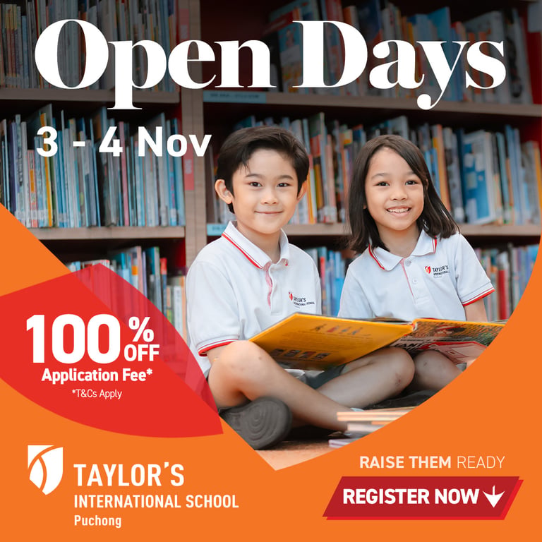 Taylor's Open Day – Puchong Campus (Nov 3-4, 2026, 10:00)