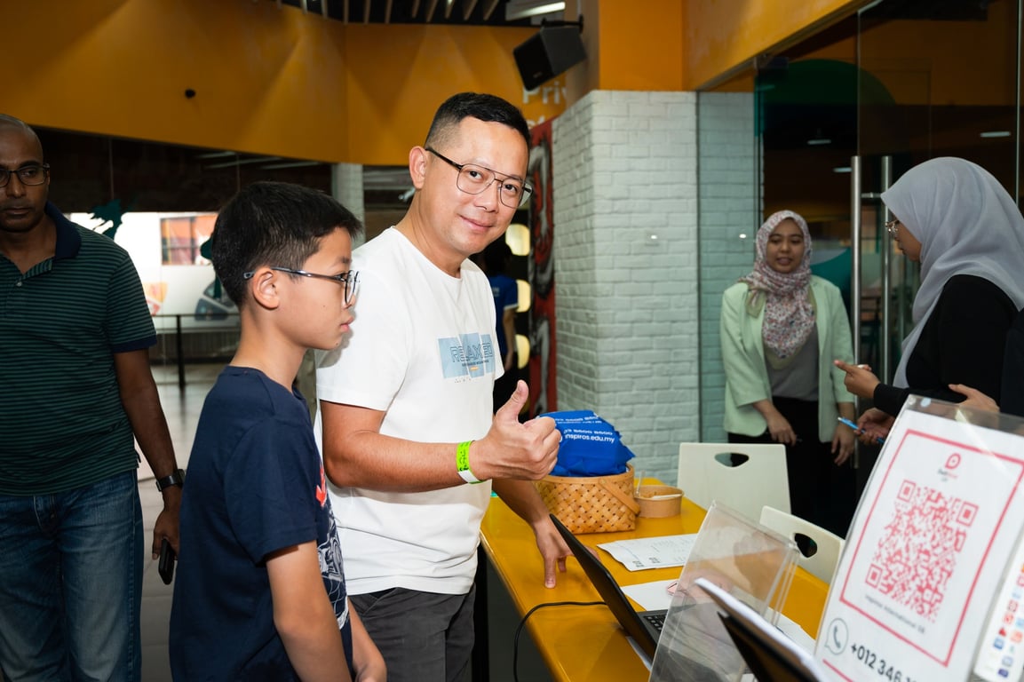 Families explored creative book-themed displays during Open Day.
