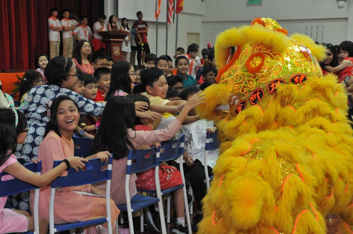 Students, parents and faculty enjoy the Chinese New Year Carnival