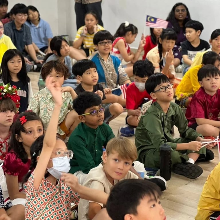 Students wearing traditional outfits to celebrate 