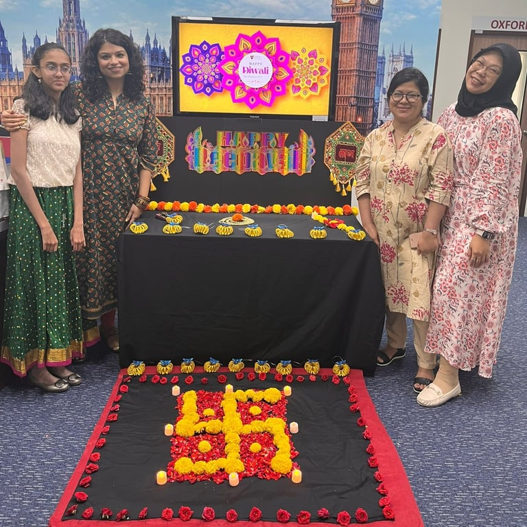 The school community come togther for Deepavali celebrations on campus
