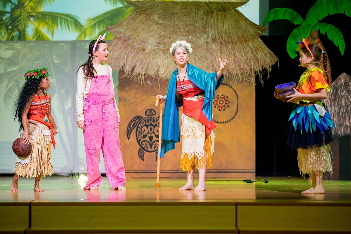 OFS students performing in Moana Jr., The Musical.