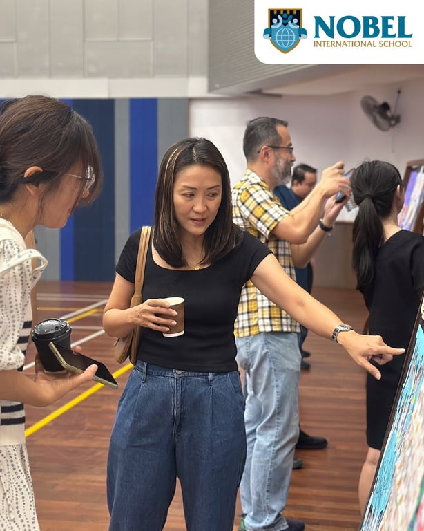 Nobel held Meet & Greet event with Junior and Senior School parents  to connect and exchange insights on the children's work.