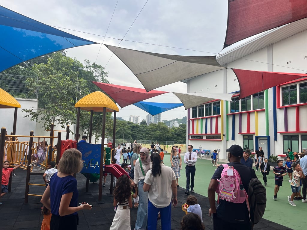 New parents are invited into the school on the first day of term where they can meet other parents and learn more about the school.