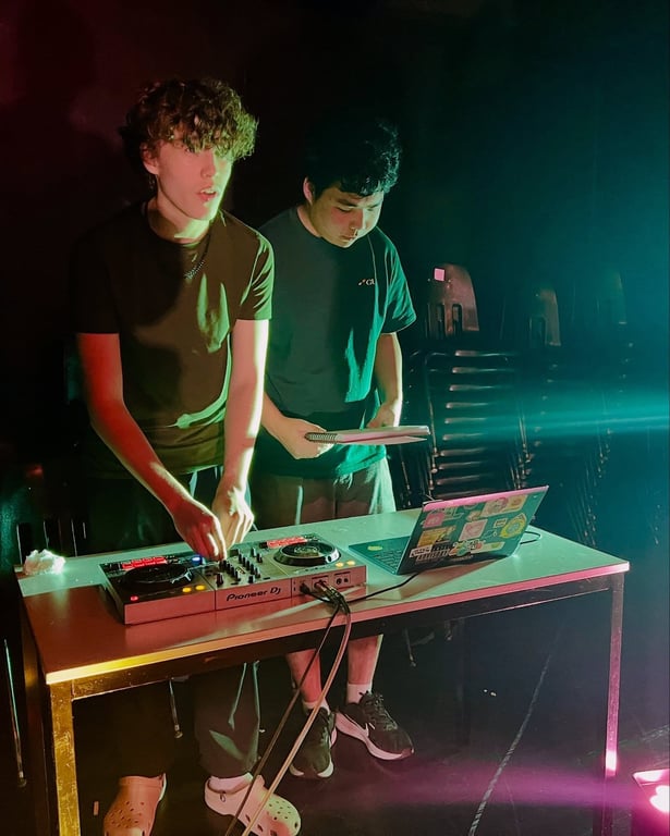 Students participate in a student-run, Open Stage Showcase.