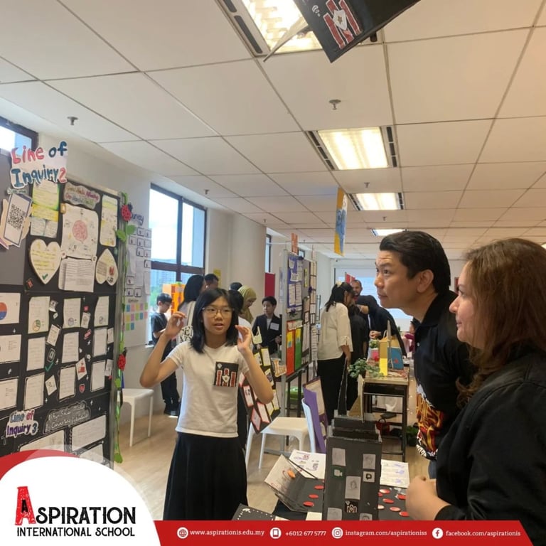 Year 6 learners took on an exciting and bold topic: 'The Future of Artificial Intelligence & Its Role in Improving Communication', which they presented to their parents and other students.