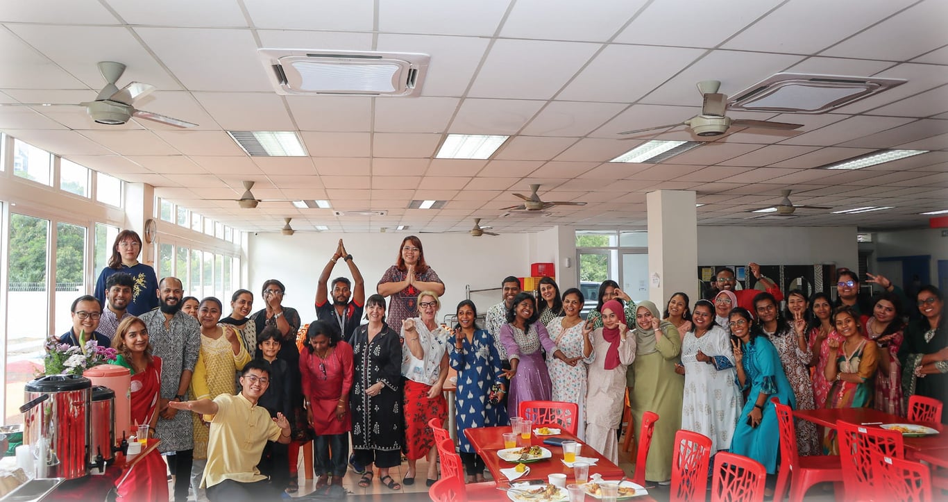 The entire school community came together on campus to celebrate Deepavali