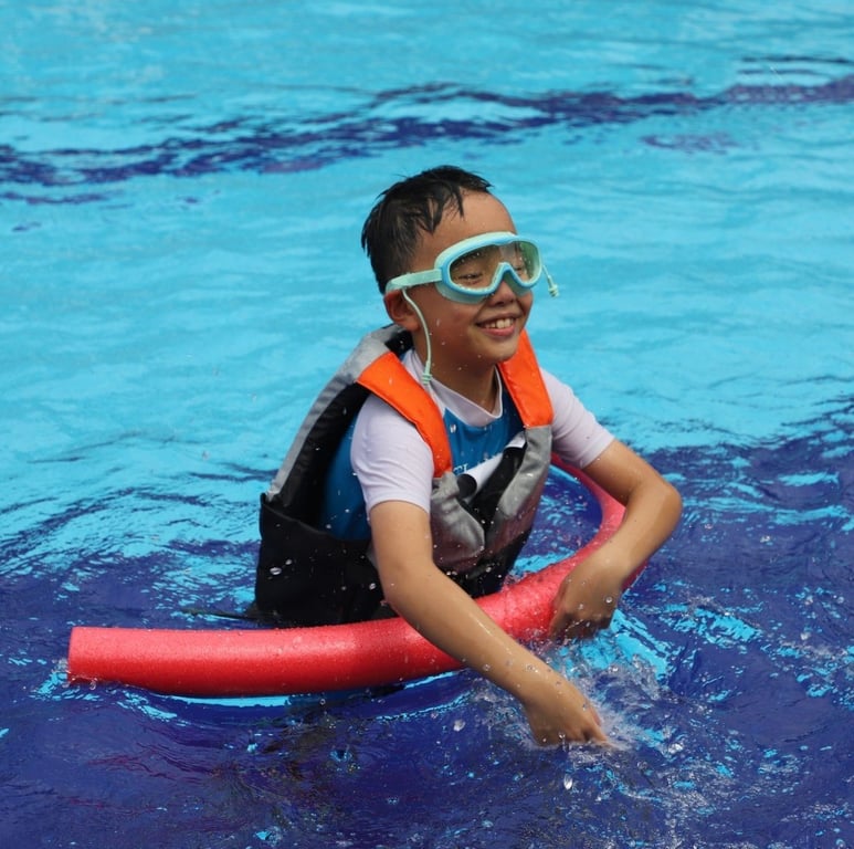 Learning skills for life — swimming lessons foster resilience, water safety, and a love for physical wellbeing.