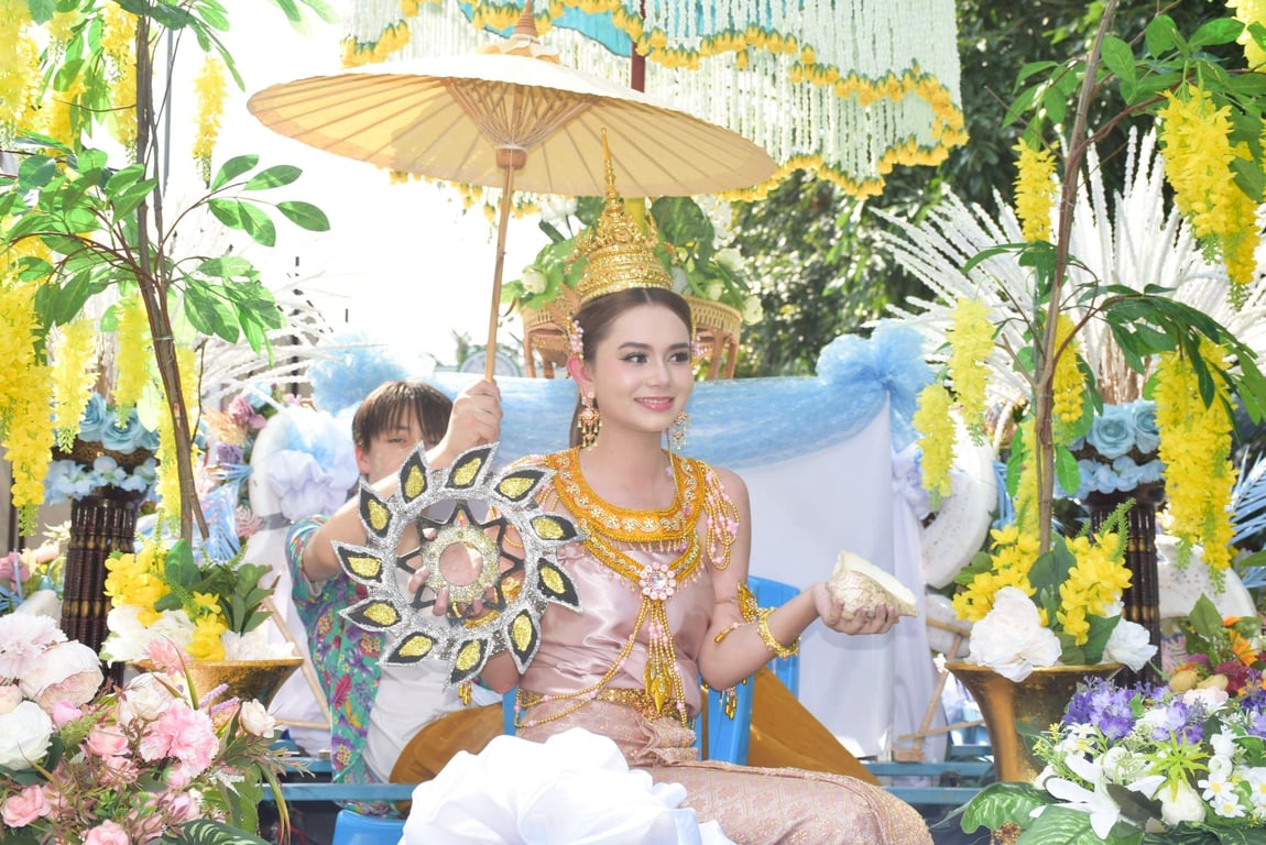 Songkran parade participant at M.I.S.