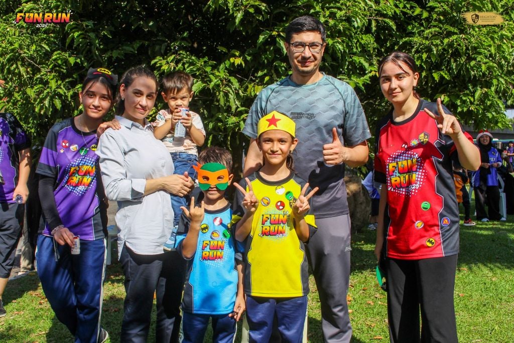 Parents and students participate in the BIS Fun Run event, a day out for the whole school community