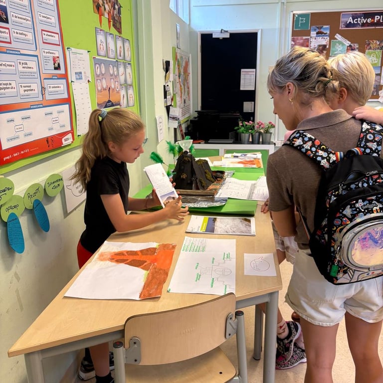 The 'Exit Point' event is an opportunities for children to share their learning journey with their families 
