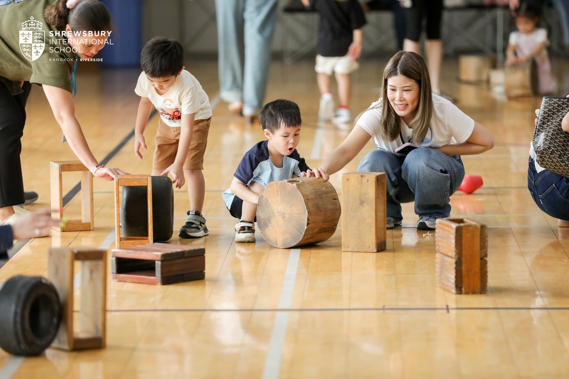 Early Years children and families join in hands-on activities.