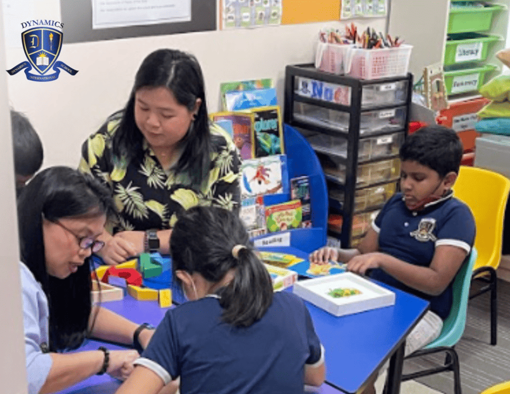 Students spending a typical day in the classroom.