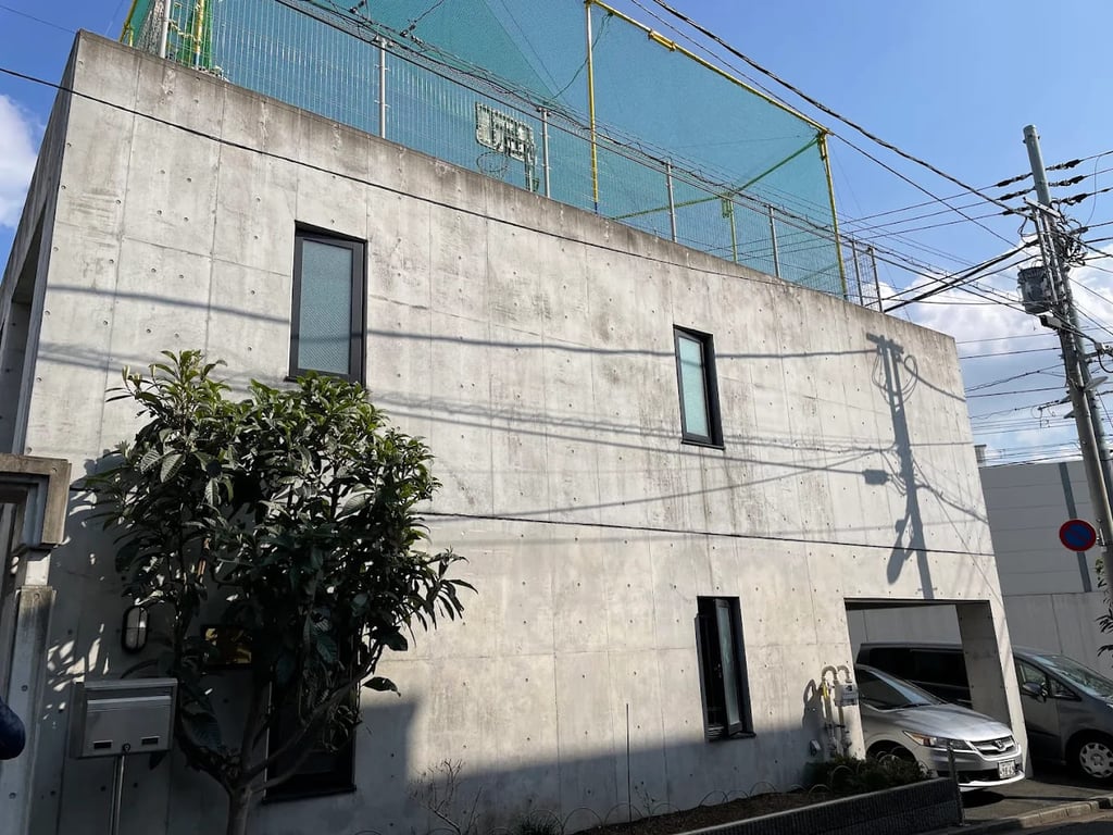 A view of the concrete YUAI International Islamic School campus.