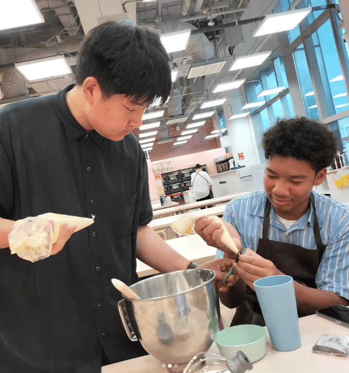 Hands-on baking fun! Students mix, pipe, and decorate their way into sweet holiday memories.