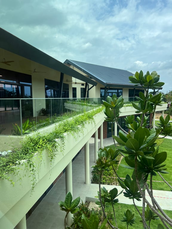 Generous sized classrooms with balcony spaces for students in Early Years, Year 1 and Year 2.