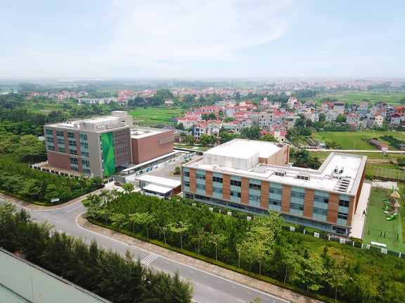 An overview look of Concordia International School Hanoi.