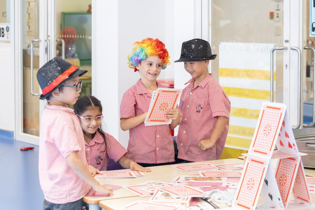 Year 3 pupils immersed in circus-themed English activities.
