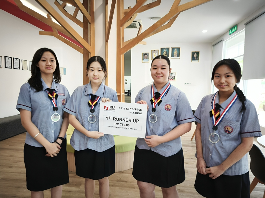 TPHS team wins 1st Runner-Up at Law Olympiad Kuching!