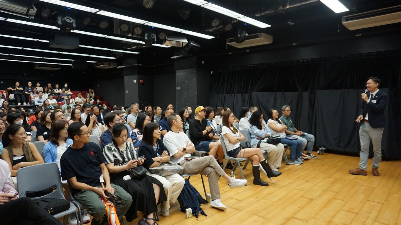 Parents attending curriculum briefings and seminars during the Parent-Teacher Social evening.