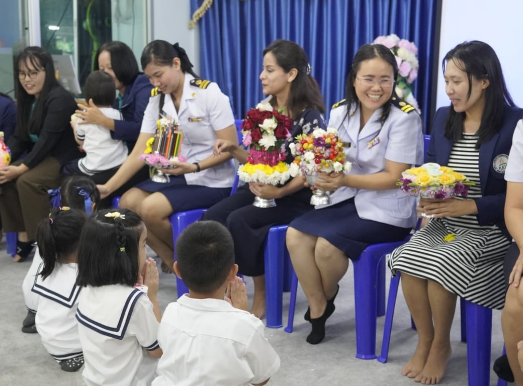 Celebration of Wai Kru Day, or Teacher's Appreciation Day.