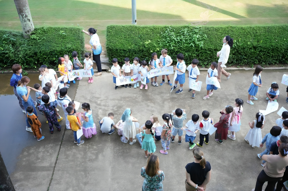 Young learners celebrating milestones with joy, friendship, and heartfelt messages together.