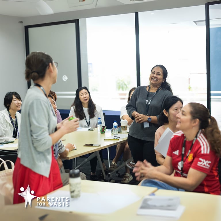 The Parents for Oasis (PFO) offers a variety of clubs and activities for the OIS community, such as Bahasa Club, where parents come together to learn this beautiful language.