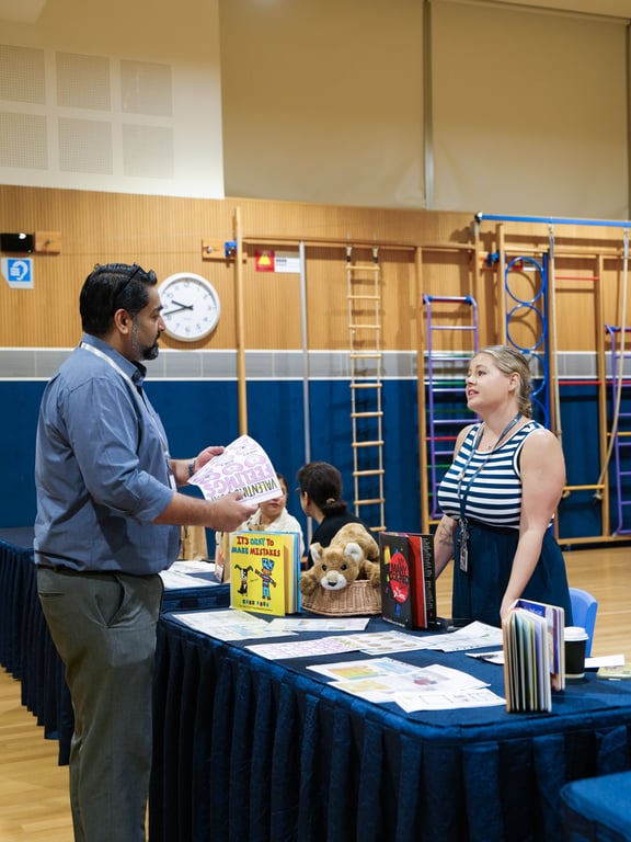 Stamford American International School Early Years PTA members help new families settle with the Welcome Back event held at the Early Learning Village campus