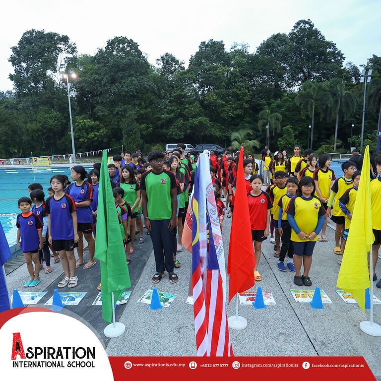 A picture from the Swimming Gala; a whole-school event that brought together students from both Primary and Secondary Schools in a celebration of speed, teamwork, and fun.