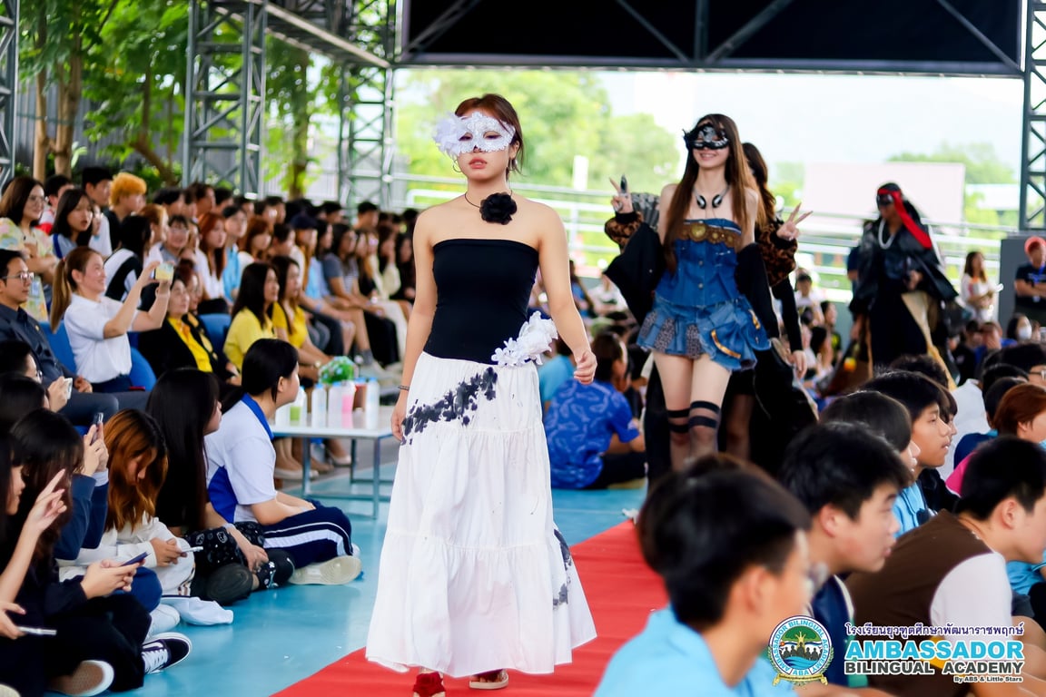 Celebrating imagination and teamwork in the student-led fashion show.