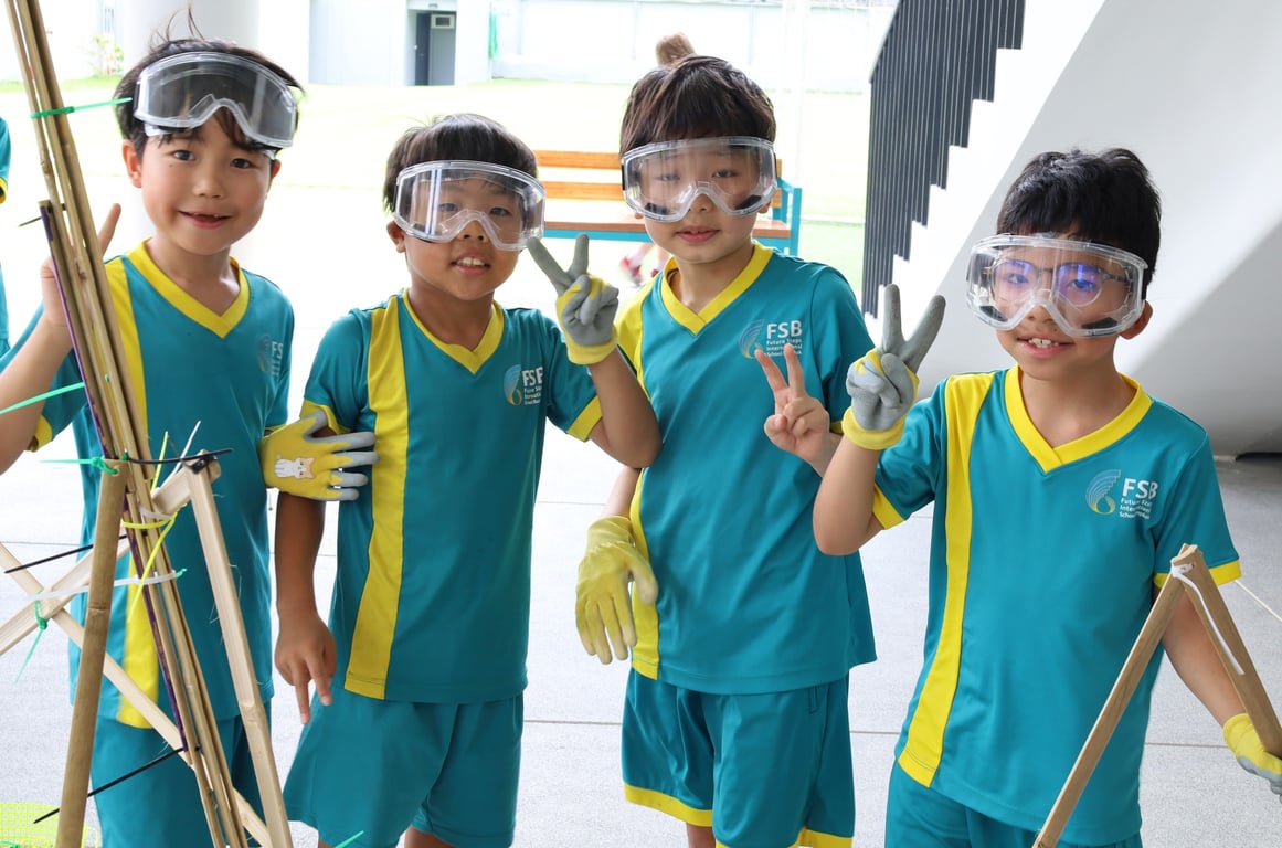 Students posing during a workshop.