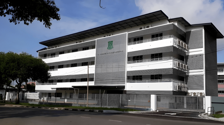 The newly-renovated entrance of St. Joseph’s International School Kuching.