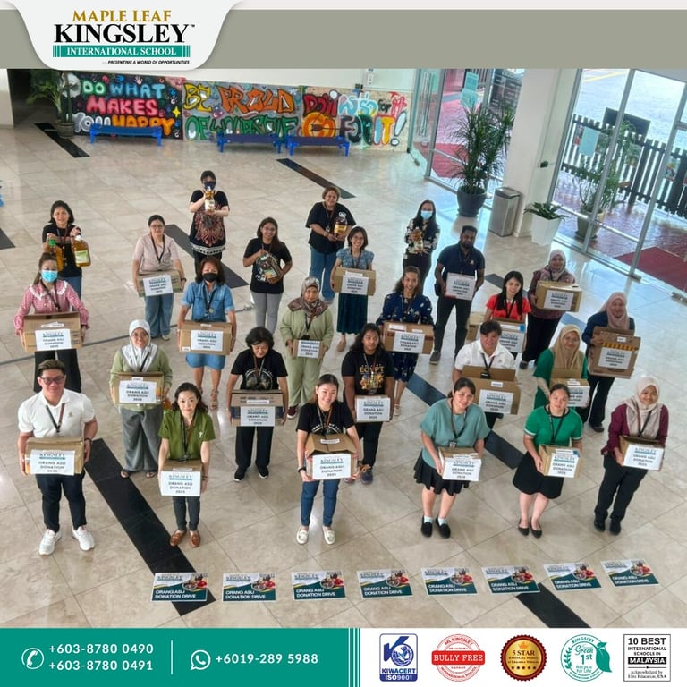 Students, parents and teachers collected over 500 items for the Orang Asli Food Donation Drive.