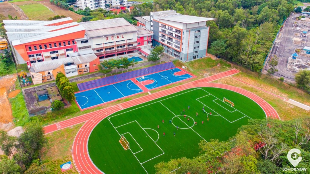 Aerial view of the campus.