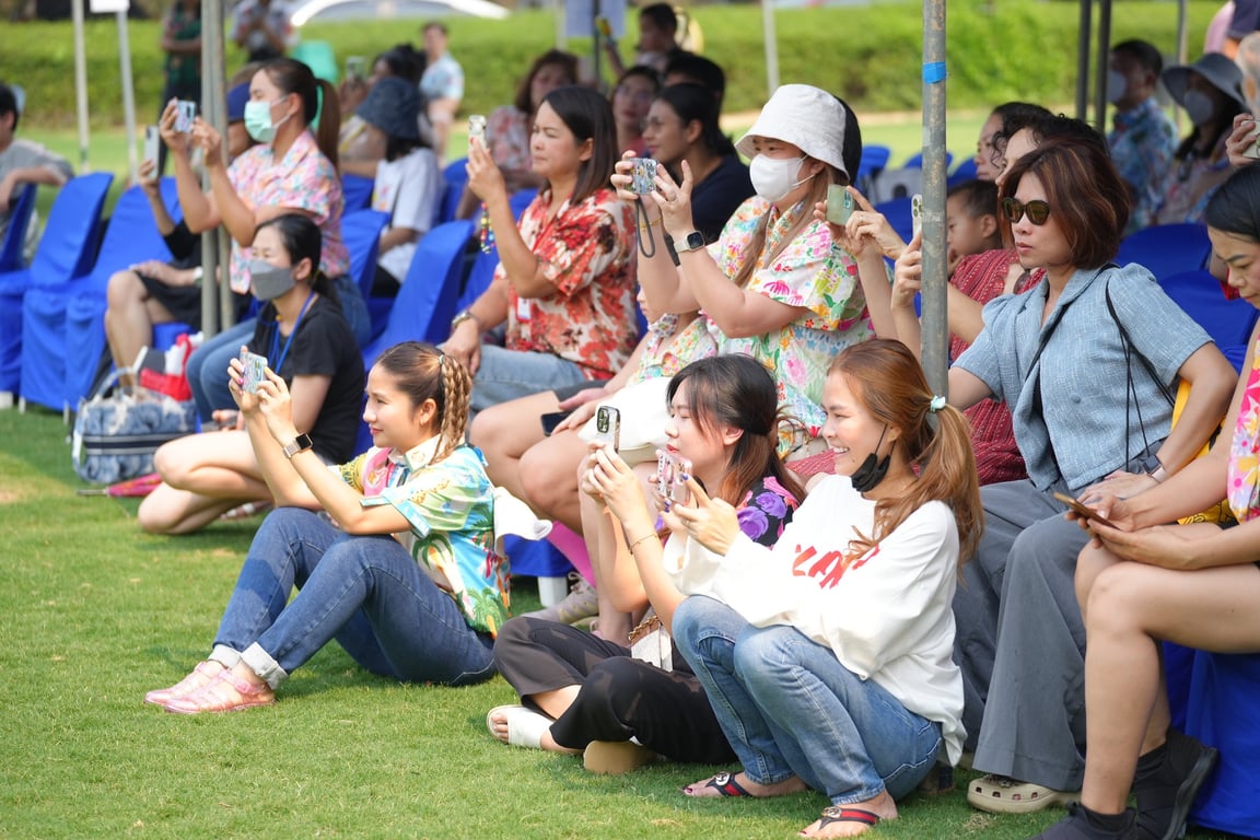 Parents at the Songkran Celebration event.