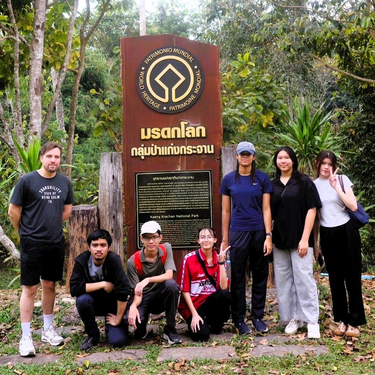 Students exploring Khao Yai National Park and learning about Thailand’s natural heritage and biodiversity.
